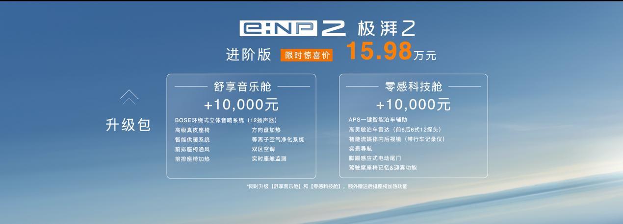 限时15.98万元 广汽本田e:NP2极湃2正式发售