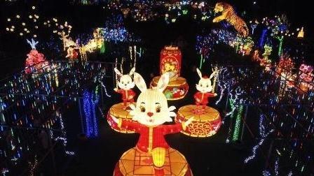 山东淄博：花灯灿烂迎元宵