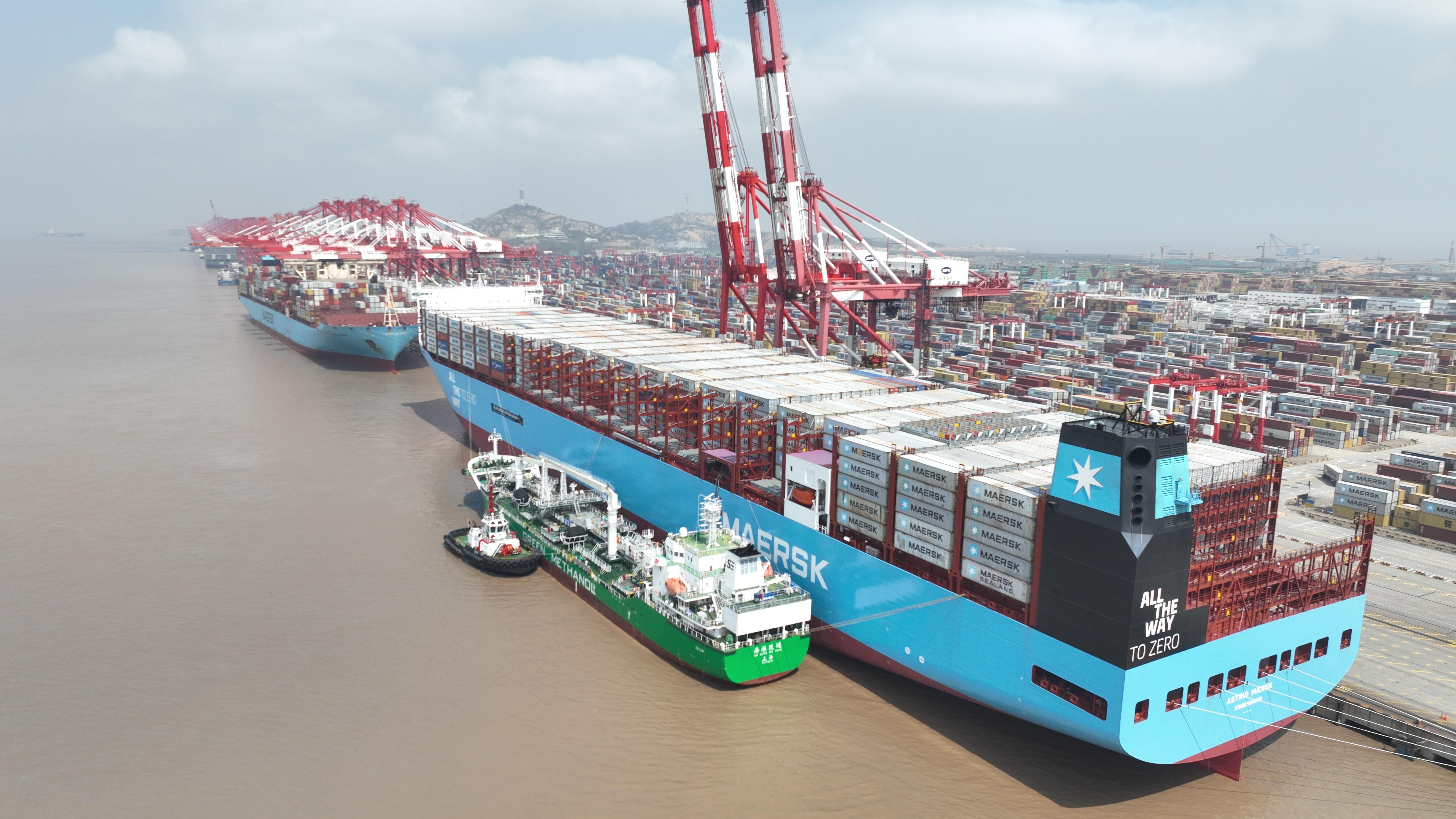 中国首单！国际航行船舶绿色甲醇燃料加注业务在洋山港完成
