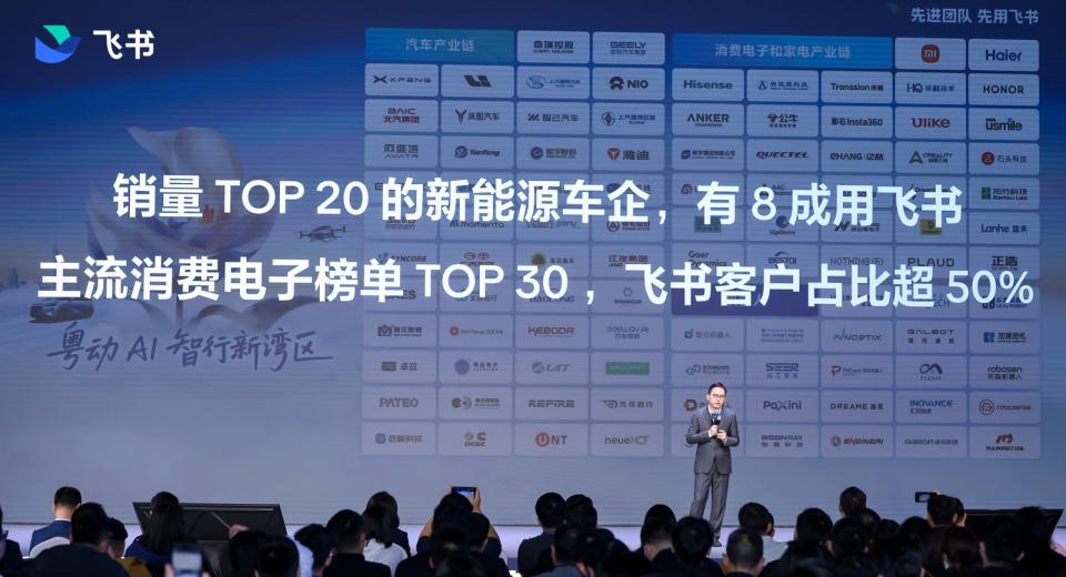 飞书推 “粤企一齐飞” 计划，AI驱动小鹏、小马智行等提质增效