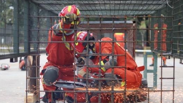 河源市消防救援支队开展2022年度地震救援拉动演练