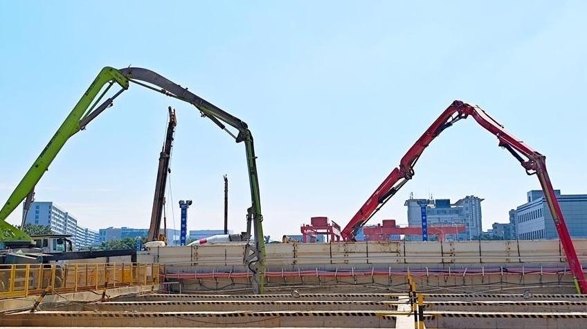 深江铁路刷新进度条 南航运保楼段进入主体结构施工阶段