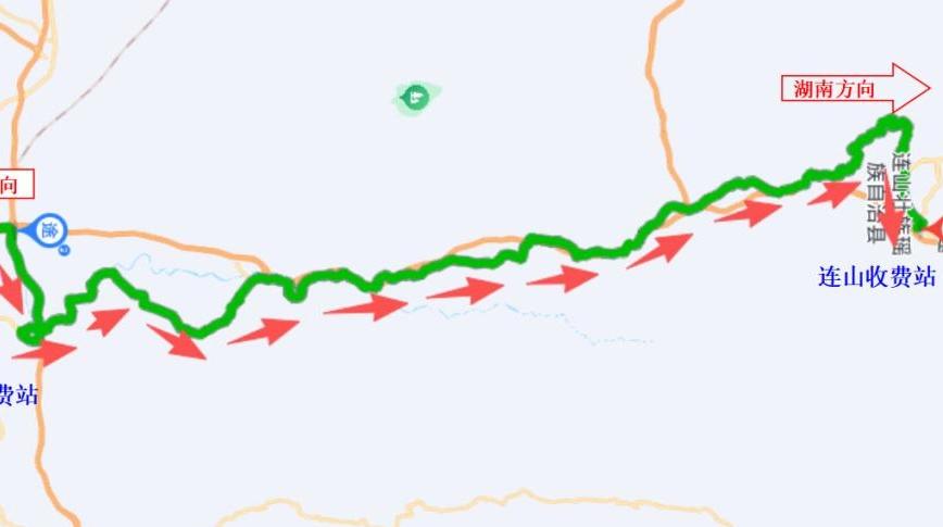 二广高速湖南方向泰来至福堂路段封闭施工延期