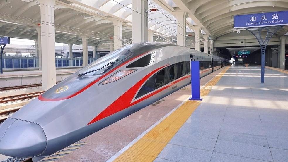 通车倒计时!汕汕高铁汕头至汕头南段开始按图行车试验