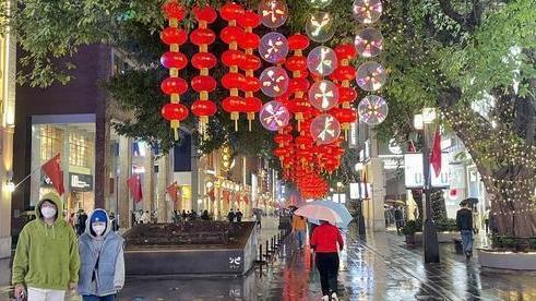 北京路新年气氛渐浓