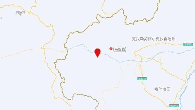 新疆克孜勒苏州乌恰县发生3.8级地震