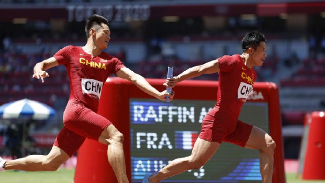 了不起！中国队获得男子4×100米接力第4名