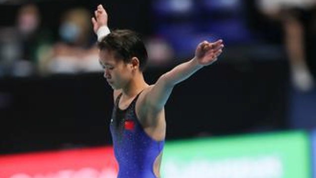 中国跳水队世锦赛100金！全红婵白钰鸣混合全能夺冠