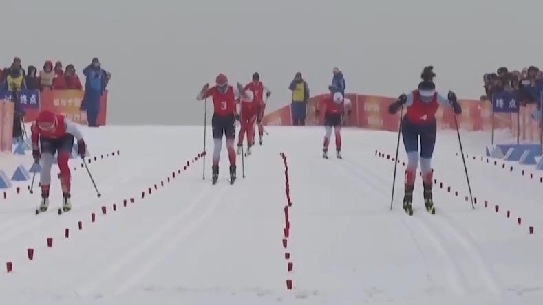 王强夺得“十四冬”越野滑雪公开组男子50公里集体出发（传统技术）金牌