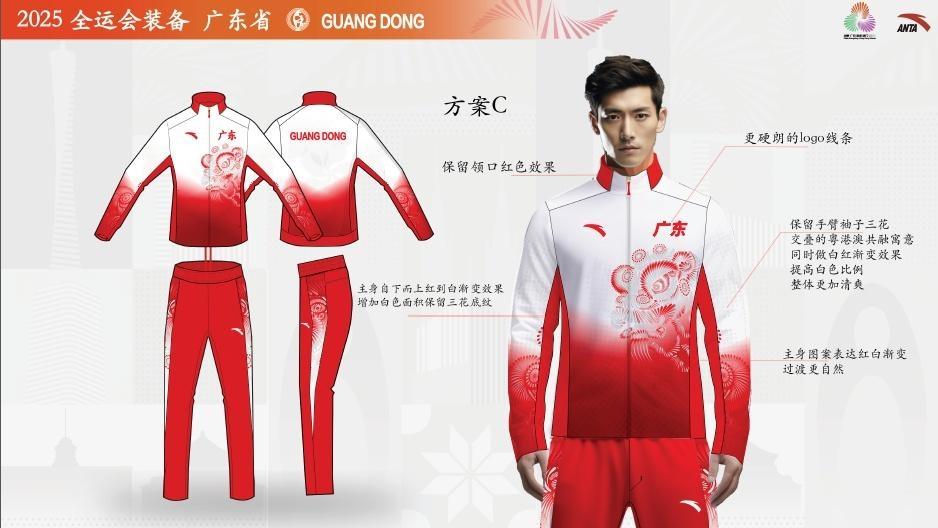 “醒狮”+烟花,十五运会广东代表团领奖服公布