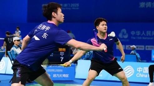 十五运男羽团体赛广东队成功晋级半决赛