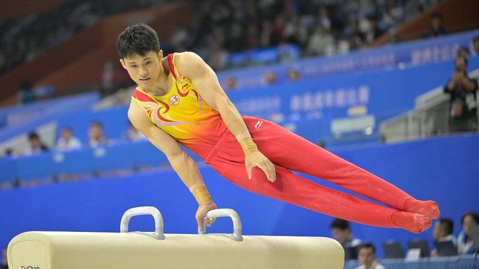 十五运会体操成年组首金出炉，江苏队摘得男团金牌