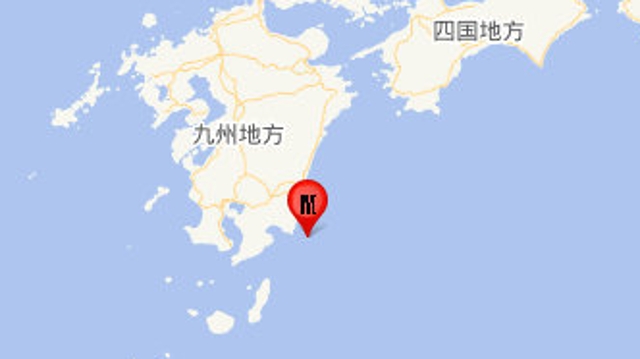 日本九州岛附近海域发生5.7级地震