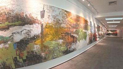 60米国画长卷《墨彩珠江》亮相广州艺博院大咖画廊