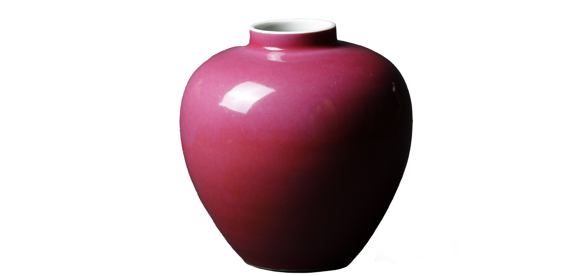 10.景德镇窑“大清雍正年制”款胭脂红釉罐