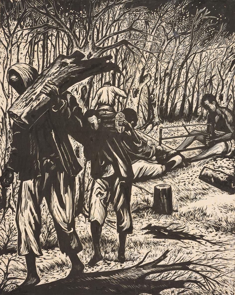 1947 刘岘 伐木者(伐树)