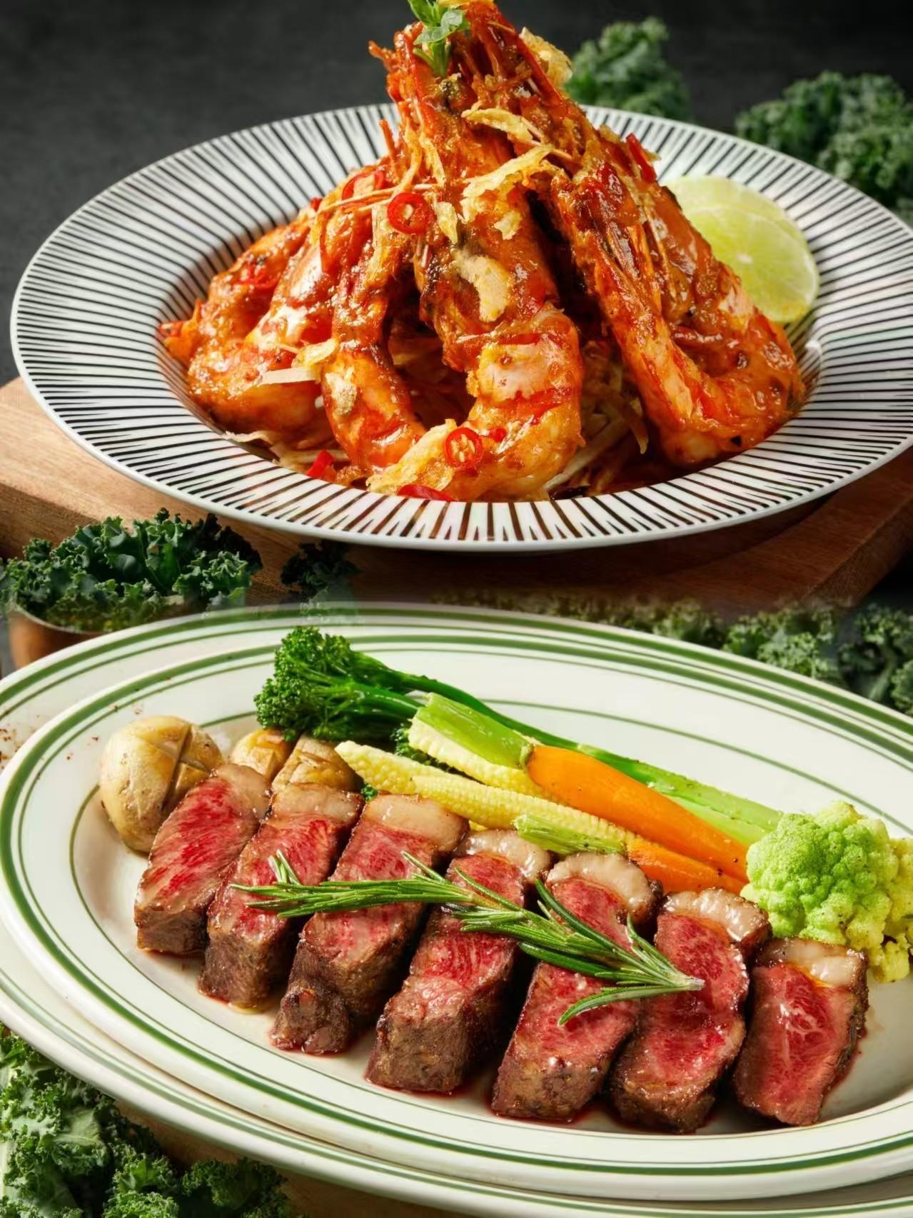 香辣牛油大虎虾以及M7皇后牛扒.jpg 香辣牛油大虎虾以及M7皇后牛扒.jpg