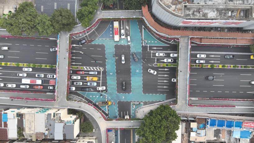 精细治理“骑”难杂症！广州解放中路-惠福西路口完成改造