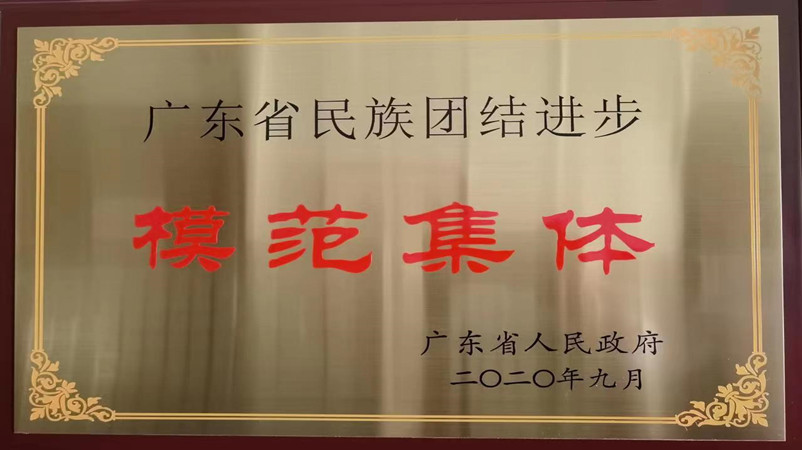 广东省民族团结进步模范单位
