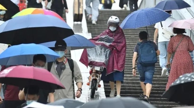 广州多区发布暴雨黄色预警和雷雨大风黄色预警
