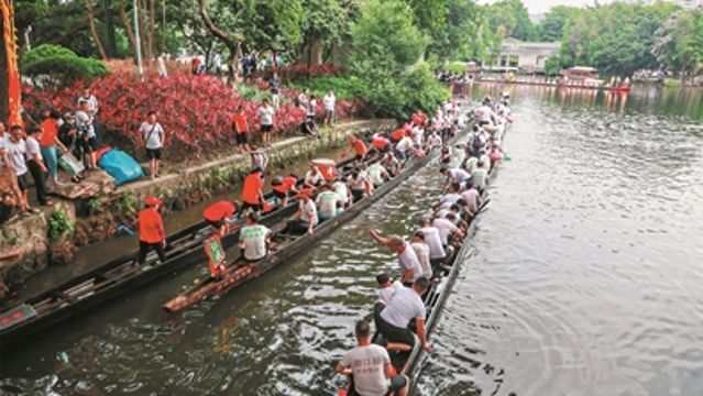【网络中国节·端午】龙舟竞渡处处有 羊城端午气氛浓