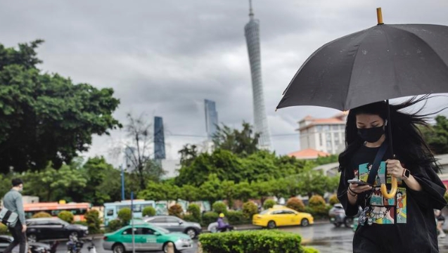 明后天还有雷阵雨，广州天气渐渐转热