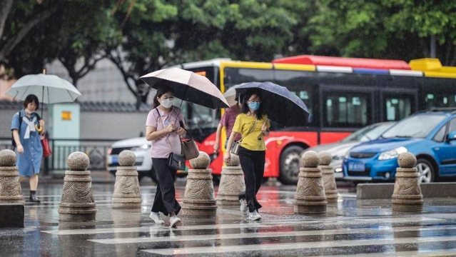 開學日廣州仍有強對流天氣，局地有8級短時大風