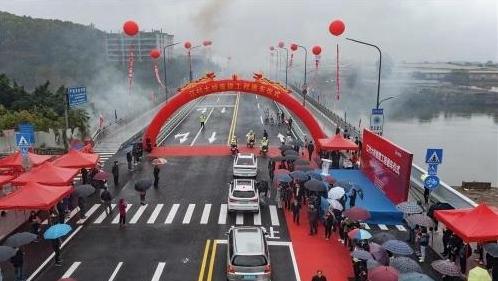 江村大桥重建工程通车 “一河两岸”居民出行更便捷