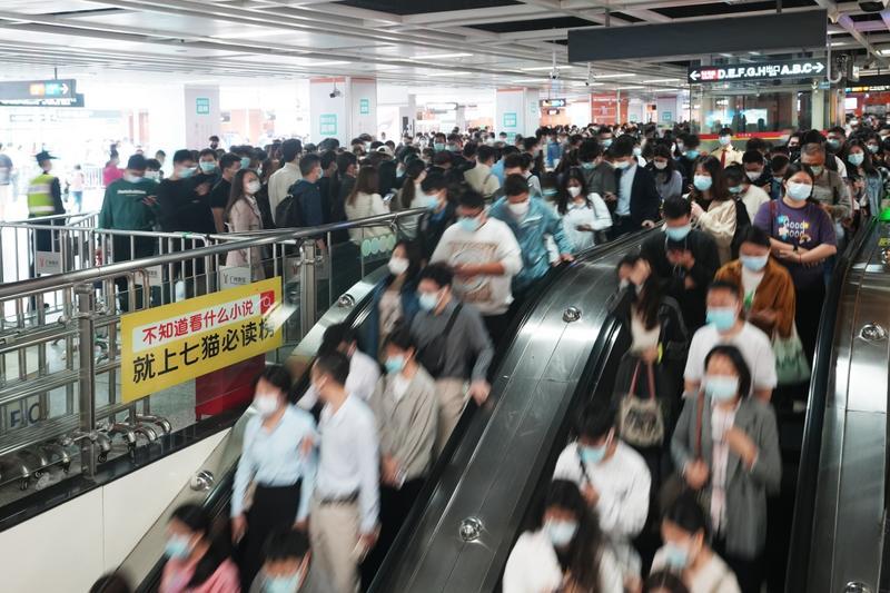 五一假期结束，广州轨道交通客运数据屡创新高