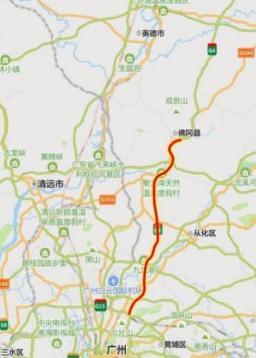 京港澳高速清远至广州段将扩建成双向10车道