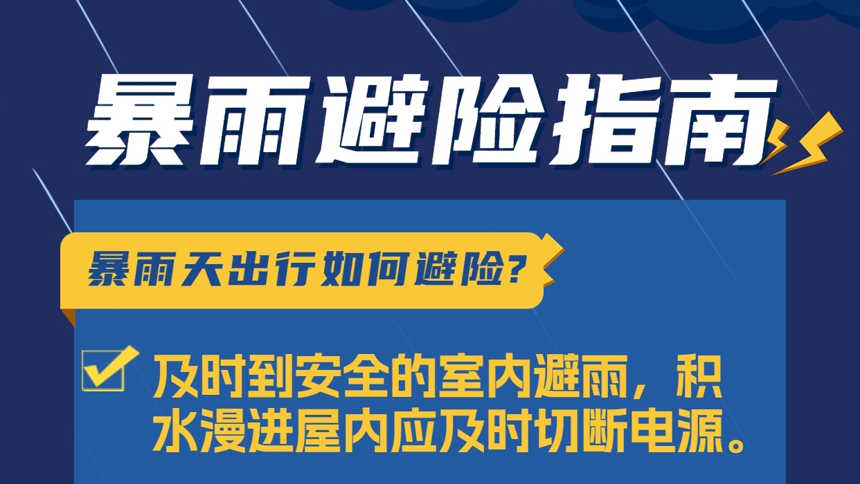 “泰利”渐远风雨仍在，这份暴雨避险指南请查收