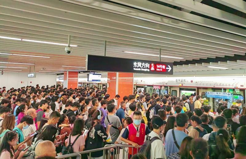 廣州地鐵“雙節”8天運客6200.9萬人次