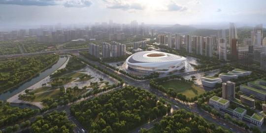 全面动工！国内最大专业足球场广州足球公园球场预计2025年底投入使用
