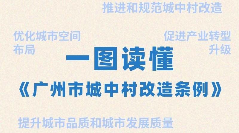 《广州市城中村改造条例》获批，一图速览亮点
