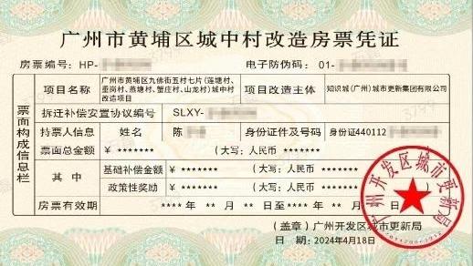 广州开发区、黄埔区城中村改造项目房票安置答疑