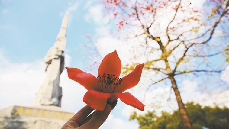 英雄花开红胜火，满城激荡英雄气