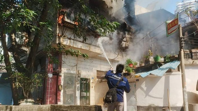 两分钟架起水枪！星级水管家化身灭火卫士