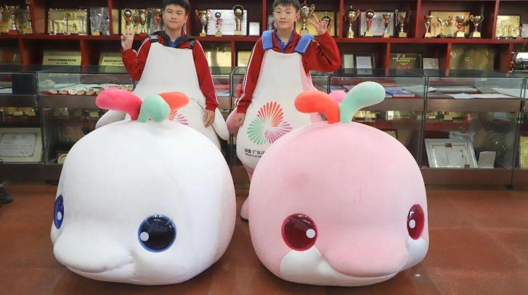 吉祥物“内胆”武校少年已返校 广州“小孩姐”接棒